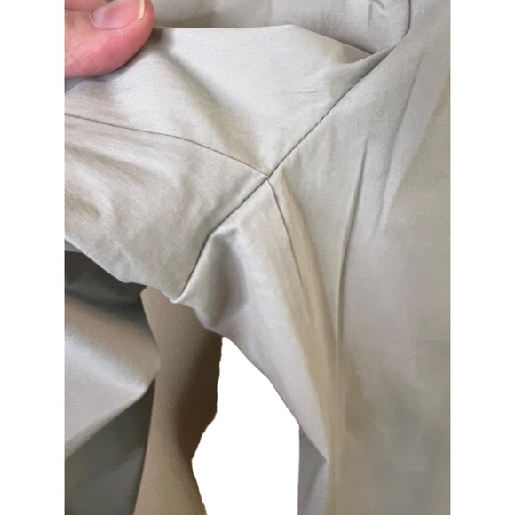 Lafayette 148 New York Beige Flat Front Cropped Dress Pants High Rise Size 12 - Picture 10 of 10